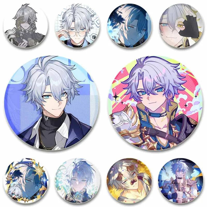 Game Honkai Star Rail Phainon Soft Button Pins Cartoon Cosplay Badge Handmade Round Funny Brooch on Backpack Jewelry Accessories