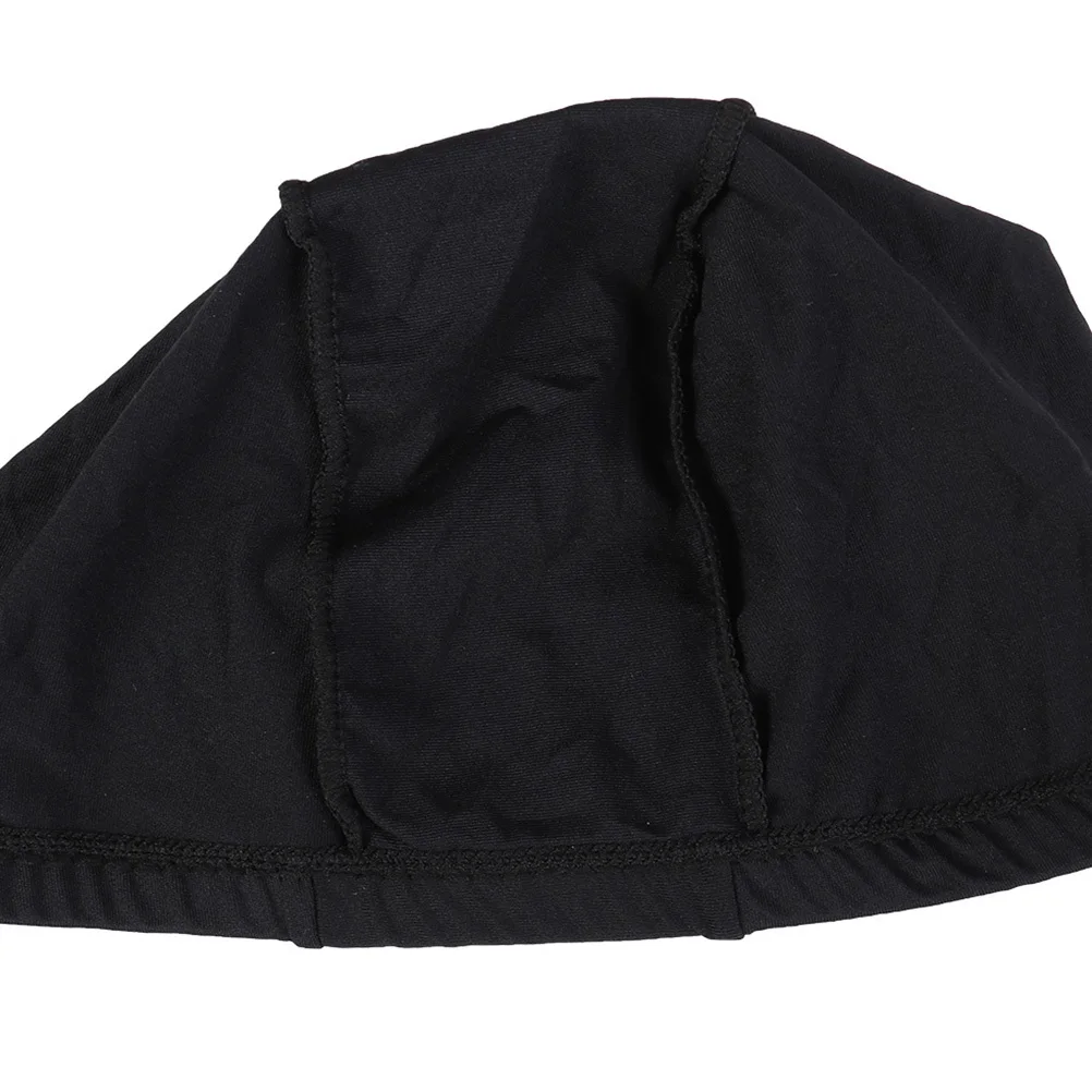 

6 pcs Solid Color Swim Caps Premium Polyester Quick-Dry Uv Protection Waterproof Elastic Stretchable Unisex Swimming Hat For