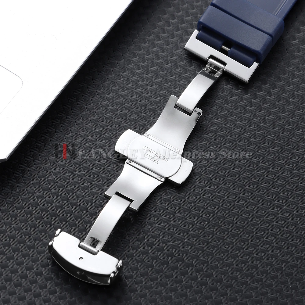 Schnellverschluss-Gummi-Uhrenarmband für Omega Ersatzarmband für Tissot für Citizen für Seiko 18mm 20mm 22mm 24mm Silikonbänder – Detail 6