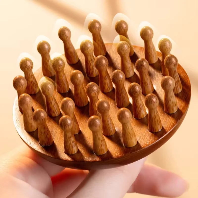 Wielofunkcyjne urządzenie do terapii madera, cabeza para el cuero cabelludo, diente Circular de sándalo — zdjęcie 7
