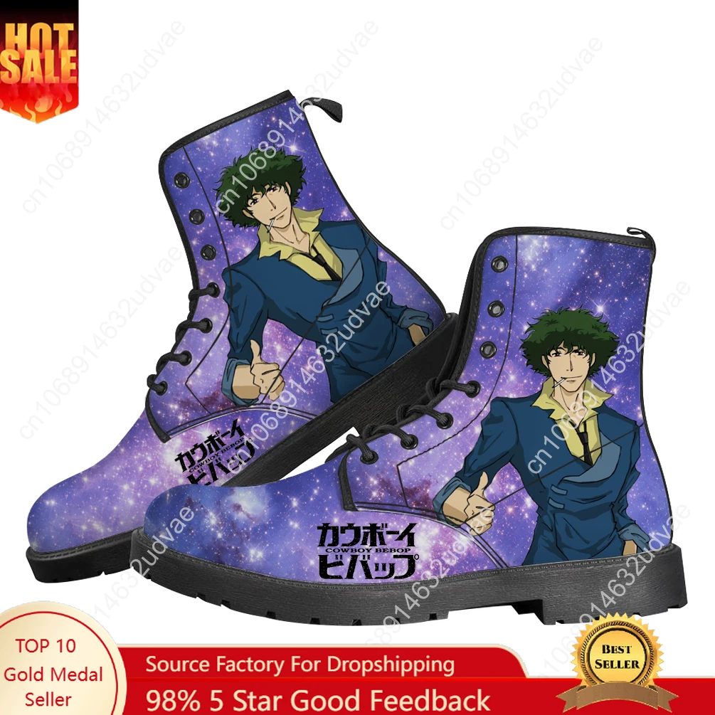 

C-Cowboy Bebop Boots Mens Womens Teenager Shoes Casual Boot Hot Movie Outdoor Light High Quality Couple Customize Shoe