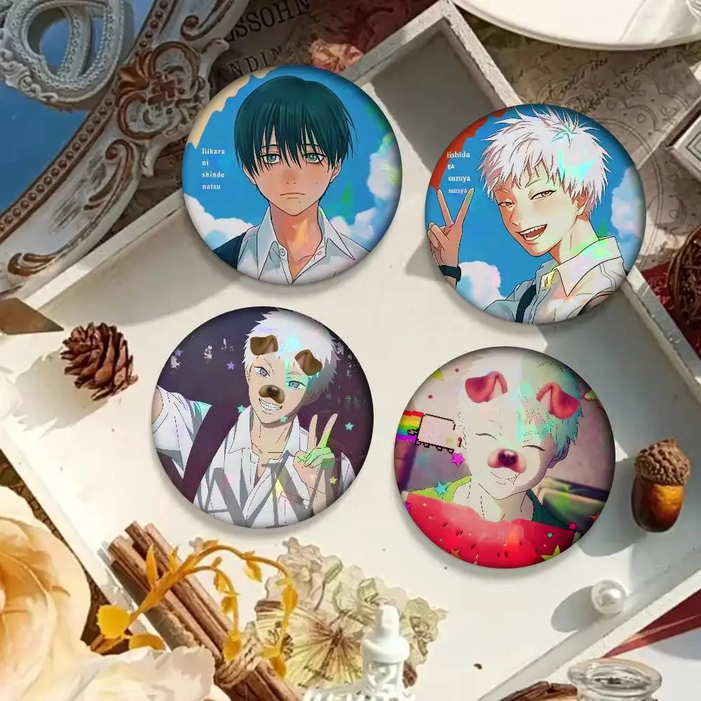 Anime The Summer Hikaru Died    Anime Brooches Cute Cartoon Badge Jacket Jeans Lapel Pin Gift Accessorie