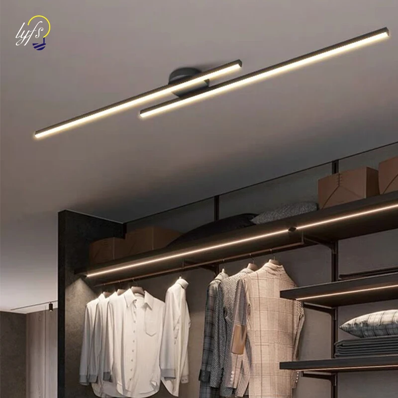 Lámpara de techo LED nórdica, iluminación interior para sala de estar, pasillo, dormitorio, guardarropa, decoración de balcón, candelabros de pared