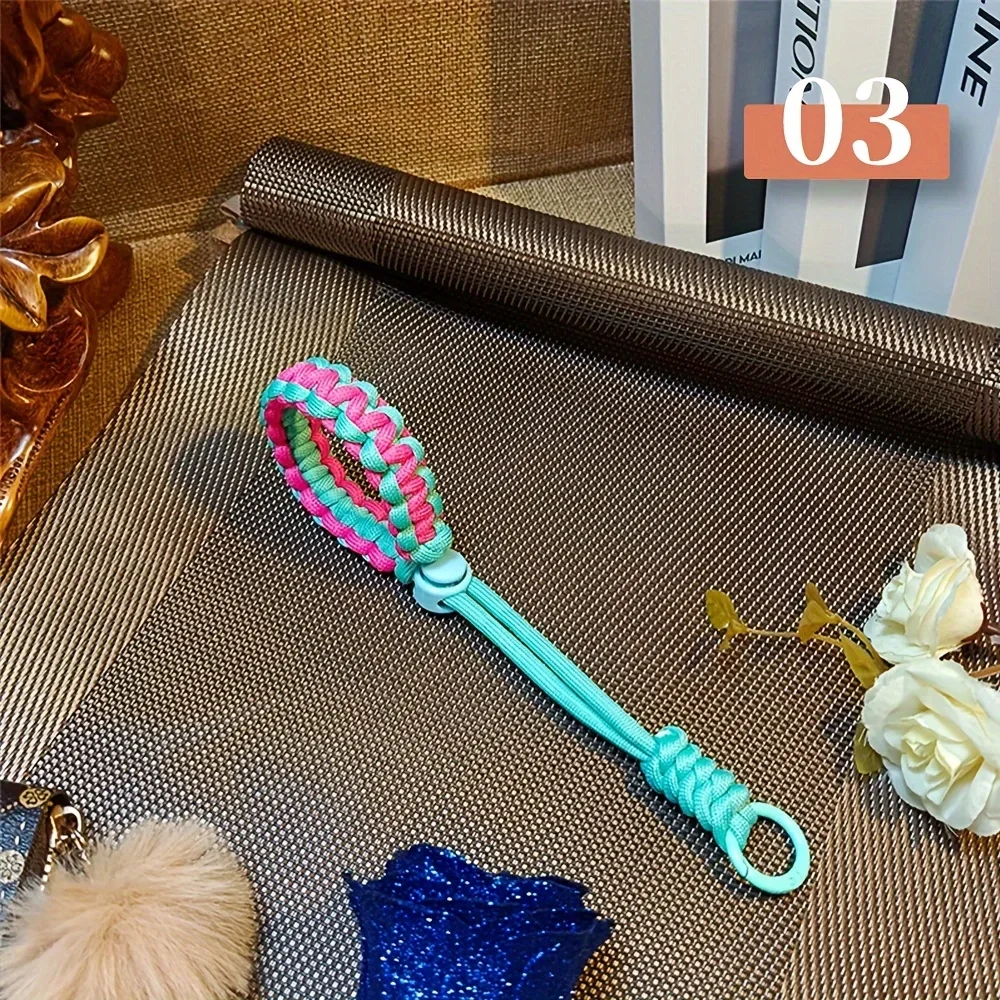 Geflochtenes Telefon-Lanyard für das Handgelenk, kurzes Lanyard, Anti-Verlust, Anti-Drop-Telefon-Lanyard, Schlüssel-Kamera-Lanyard