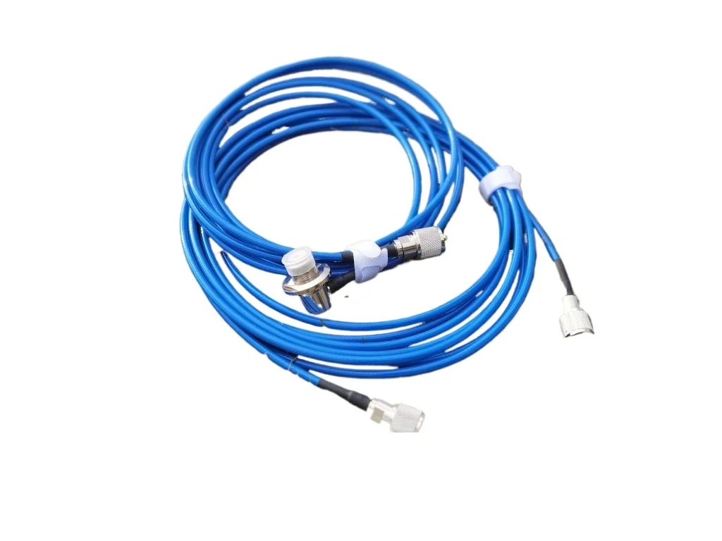 

"Silver-Plated HF Feed Line - with Detachable M-Connector for Mobile/Field Antennas"