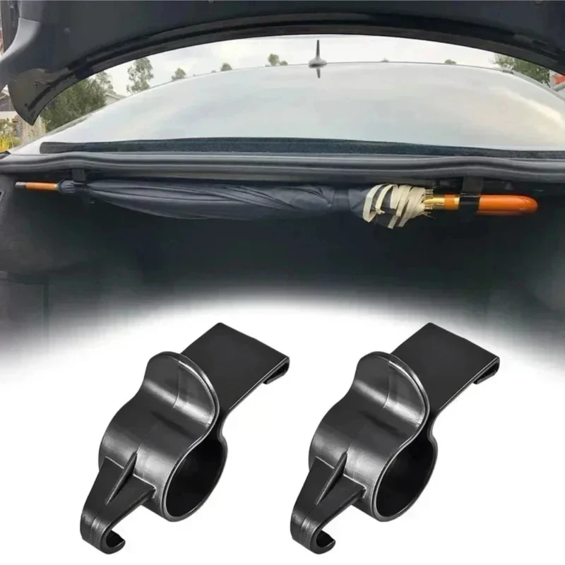 Suporte de Guarda-Chuva para Porta-Malas de Carro (1-6 Peças), Acessório Universal para Celular, Gancho para Toalha, Organizador Interno Automotivo