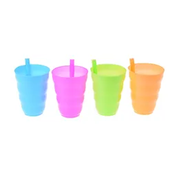 1pcs Kids Sip Cup With Built In Straw Milk Cup Home Colors Sippy Cup Mug Drink Straw Cup For Kids