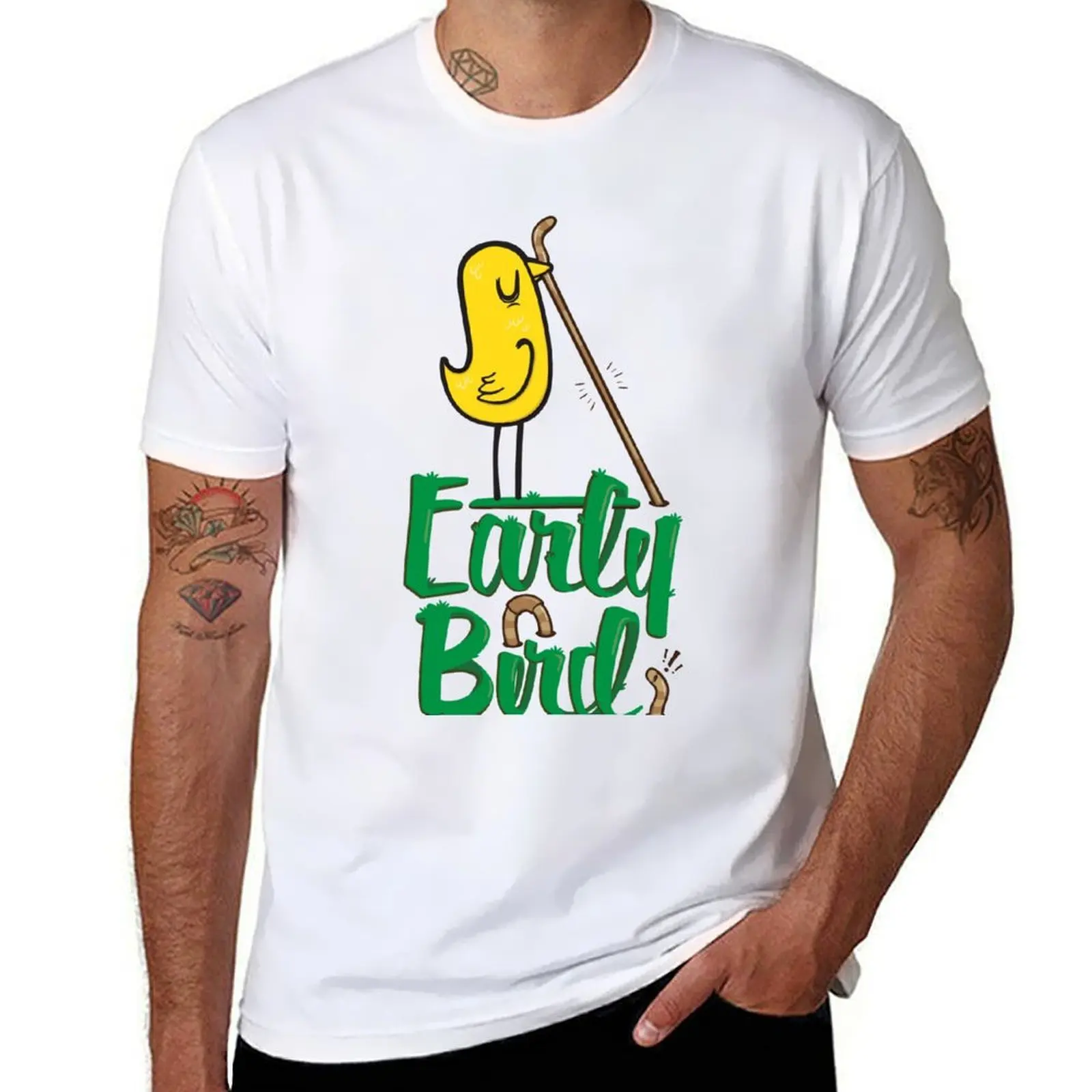 

Early Bird T-Shirt cotton t shirt man graphic t shirts for man T-Shirt