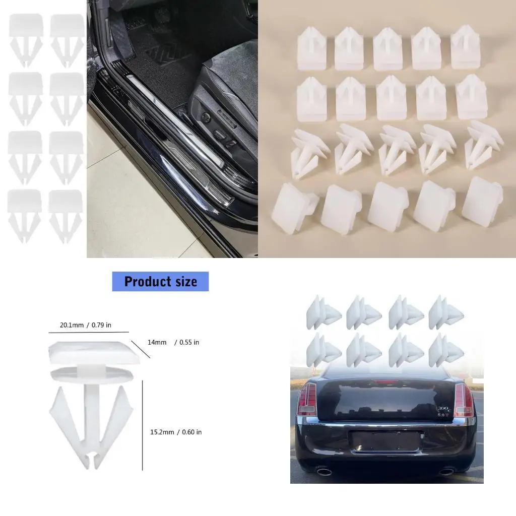 

02DE 68092697AA Plastic Retainer Clips for Door Panel and Interior Components 20Pcs