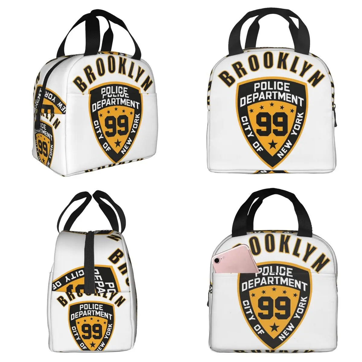 Brooklyn Nine Nine - Bolsa térmica para el almuerzo con diseño de la 99ª comisaría para mujer, caja térmica para comida, contenedor para el almuerzo