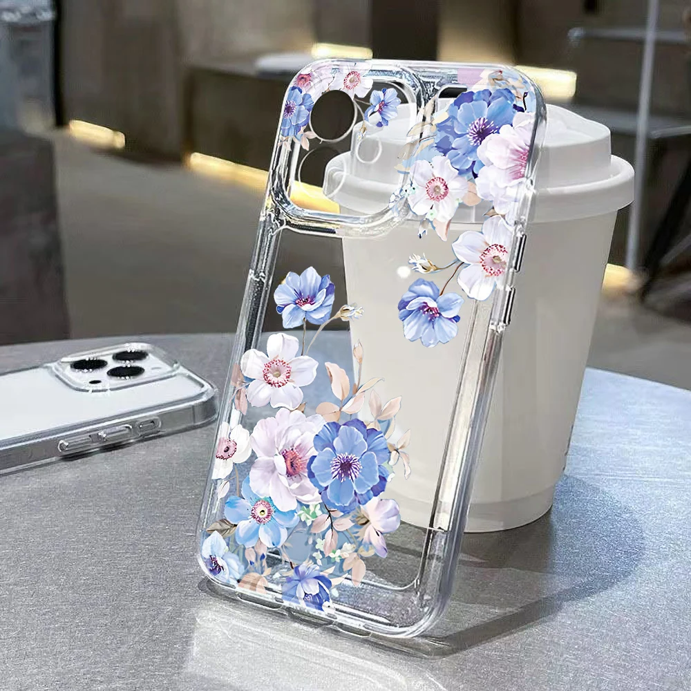 Vivid Flower Case For Samsung Galaxy S25 S24 S23 S22 Ultra S25 S21 S23 S20 S10 Plus S24 S23 FE S 25 Ultra S25Ultra Silicon Cover