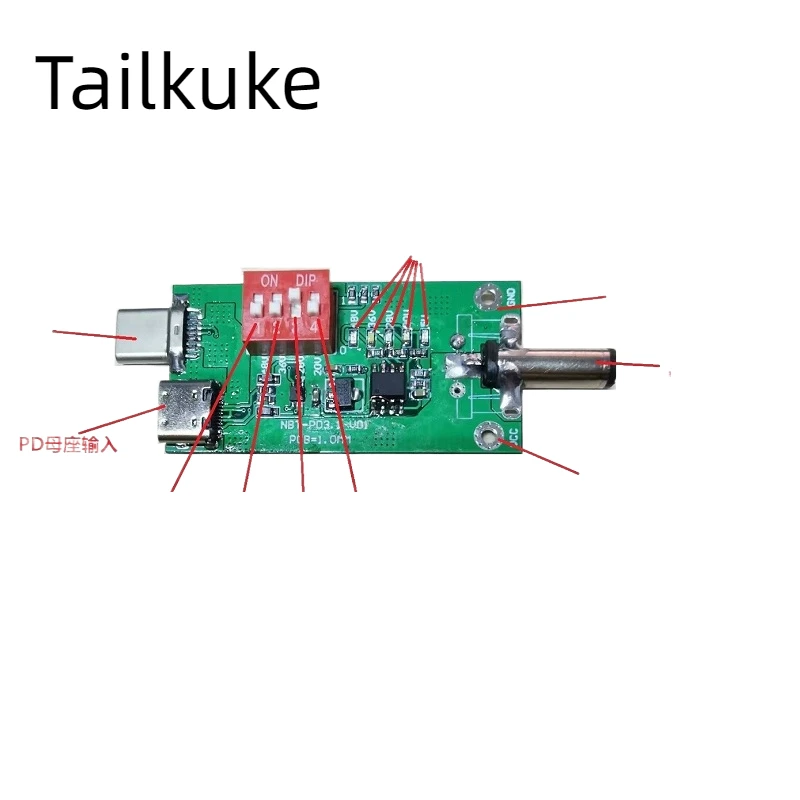 240W testing fixture PD3.1 deceiver/testing board/aging board 28V 36V 48V adjustable voltage -5A