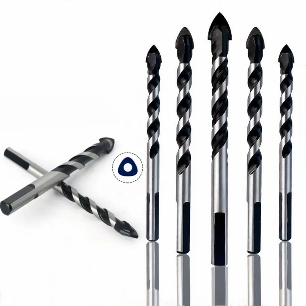

5-12mm Drill Bits Set for Glass Ceramic Ceramic Tiles Hole Opener Brick Hard Alloy Triangle Bit Metal riangle Diamond Drill Bits