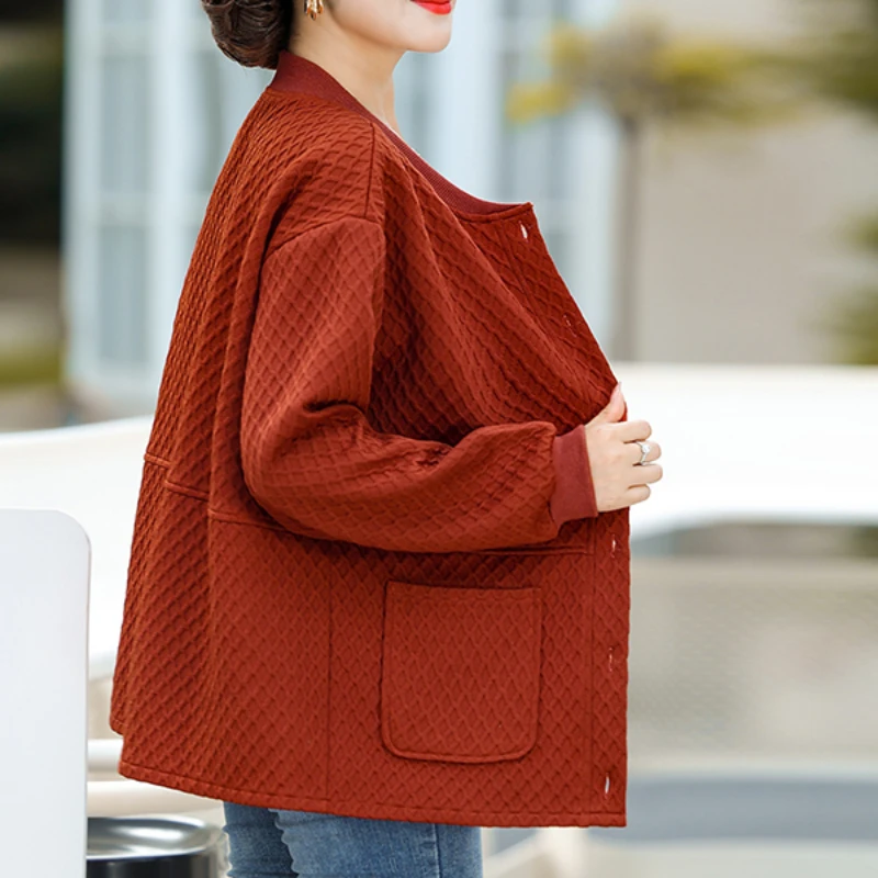 Chaqueta corta a cuadros de un solo pecho para mujer, Top ajustado coreano de alta calidad, talla grande, Primavera, novedad de 2024