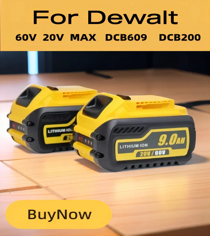 

Литий-ионный аккумулятор для электроинструмента Dewalt, 20 В, 60 В макс., совместим с DCB609, DCB547-XJ, DCB200, DCB182, DCB204