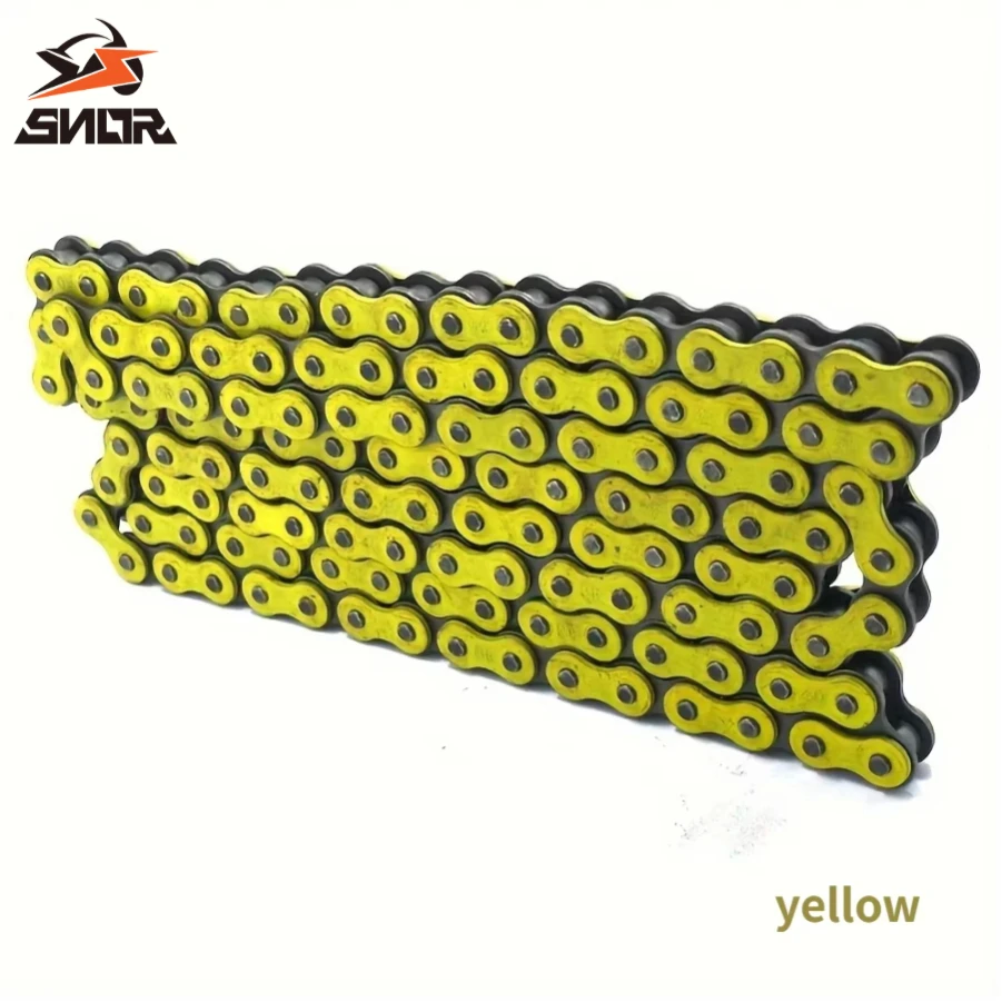 

SNOR 428H 120L 132L мотоциклетные цепи 132 звеньев мотоциклетная красочная цепь для HONDA Pit Dirt Bike Monkey ATV, скутерные цепи
