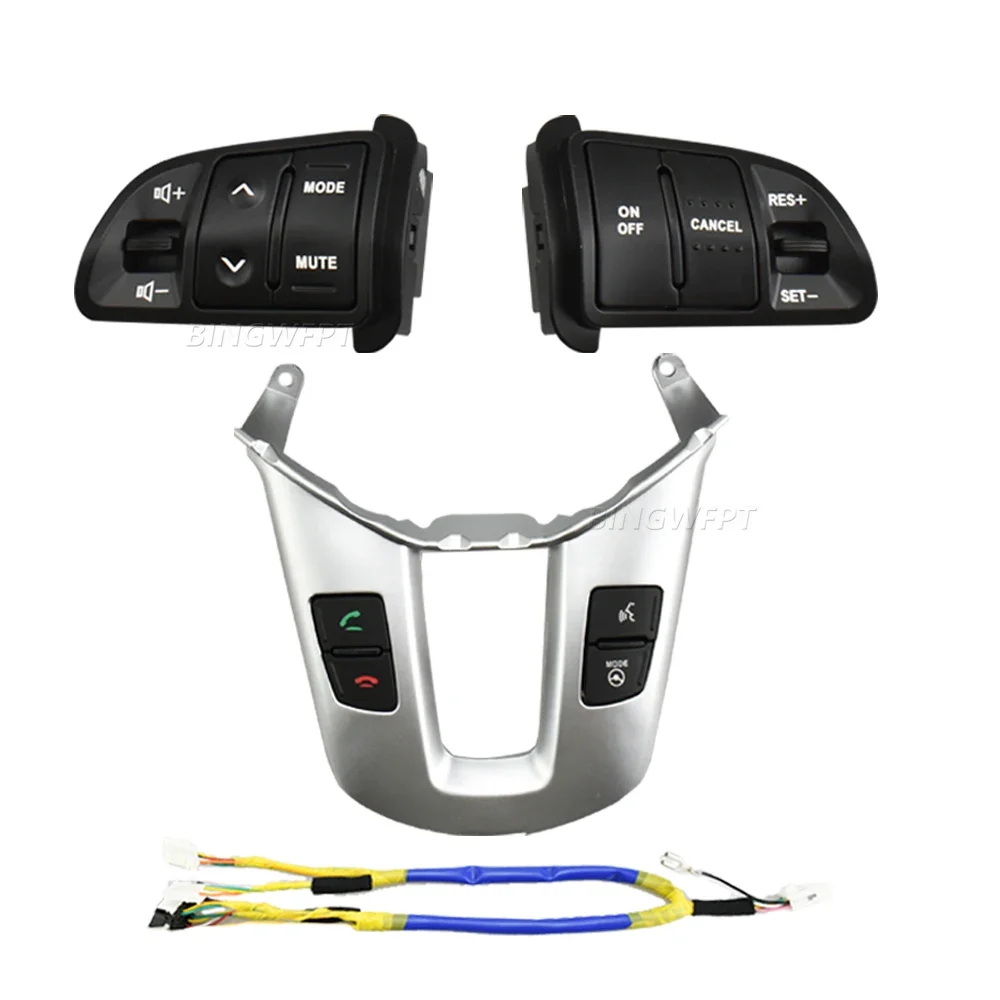 NEW Multifunction Steering Wheel Audio Cruise Control Buttons For Kia Sportage SL with backlight button switch Bluetooth panel