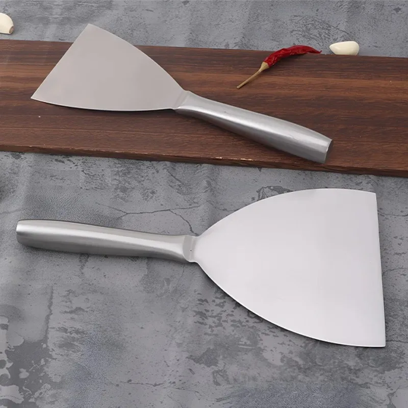 Pala de calamar a la parrilla, pala para barbacoa, pala multiusos, espátula de cocina de acero inoxidable, espátula para carne Teriyaki, pala para panqueques