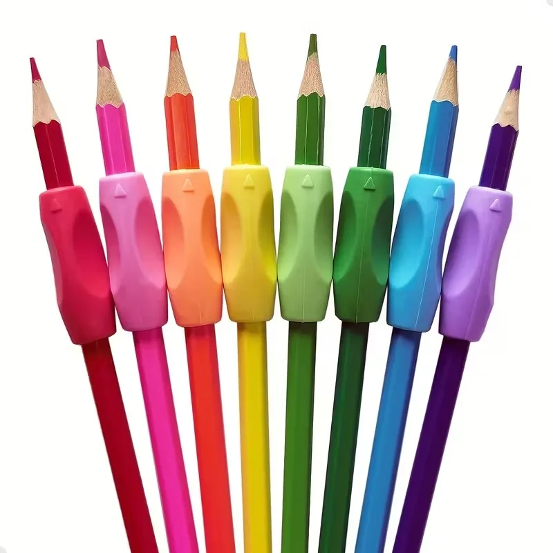 

5/10pcs Pencil Grips for Kids Handwriting Soft Diamond Painting Drill Pen Grip Anti-slip Finger Guard Corrector Papeleria