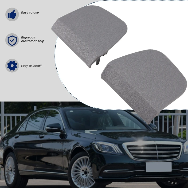 Front Seat Cover Trim Panel A2219180530 A2219180430 For Mercedes Benz S-Class W221 S350 Seat Belt Trim Cover Grey