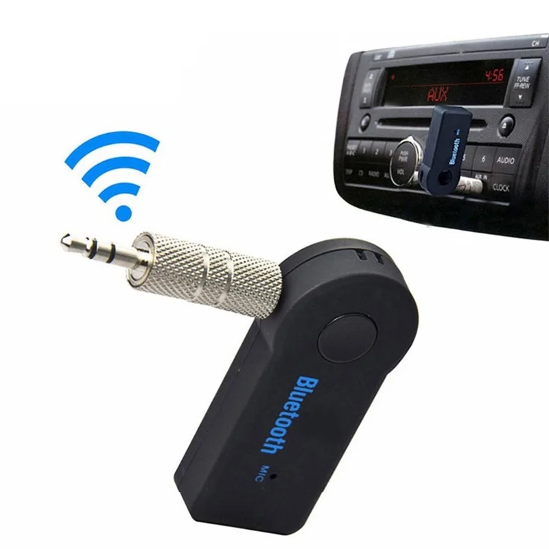 3.5mm AUX 2 in 1 Bluetooth 5.0 Adapter Car Receiver Audio Converter Transmitter Wireless Jack Dongle For PC  Android TV Headset