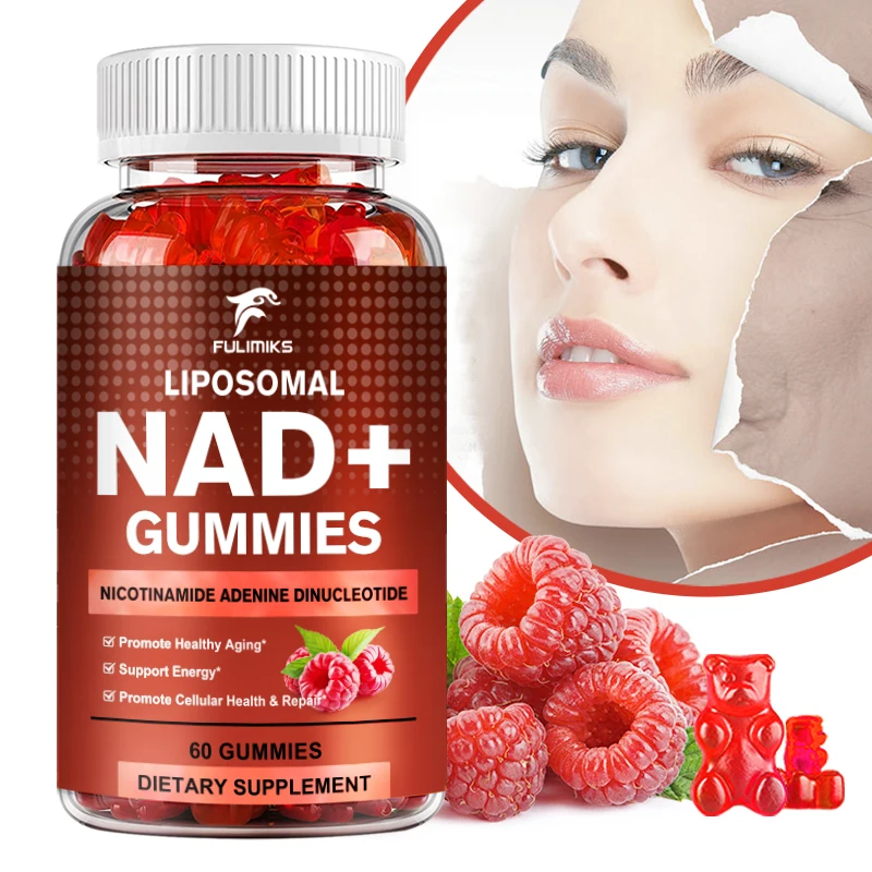 NAD Gummies Supplement Aging Defense- Boost Nad Plus Vitamin B3 D3 Sodium Zinc Support Cellular Health  Energy & DNA Repair