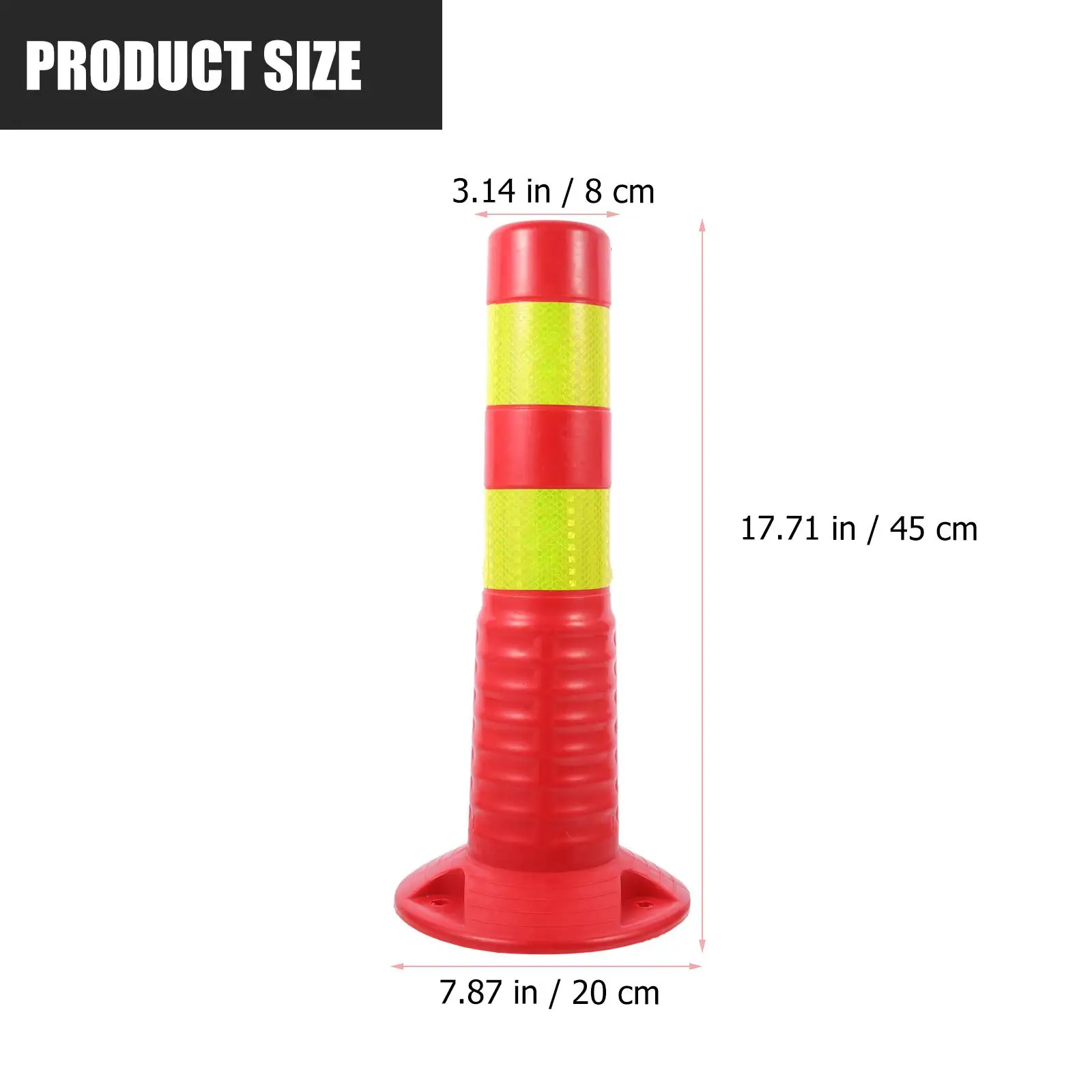 Plastic Crash Column Warning Fence Anti Collision Pillars Driveway Barrier Post Traffic Reflective Safety Isolation