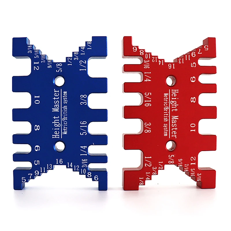 Dovetail Jig Woodworking Tenon Caliper Height Measuring Gauge Precision Metric Inch Card Carpentry Router Saw Table Machine Tool