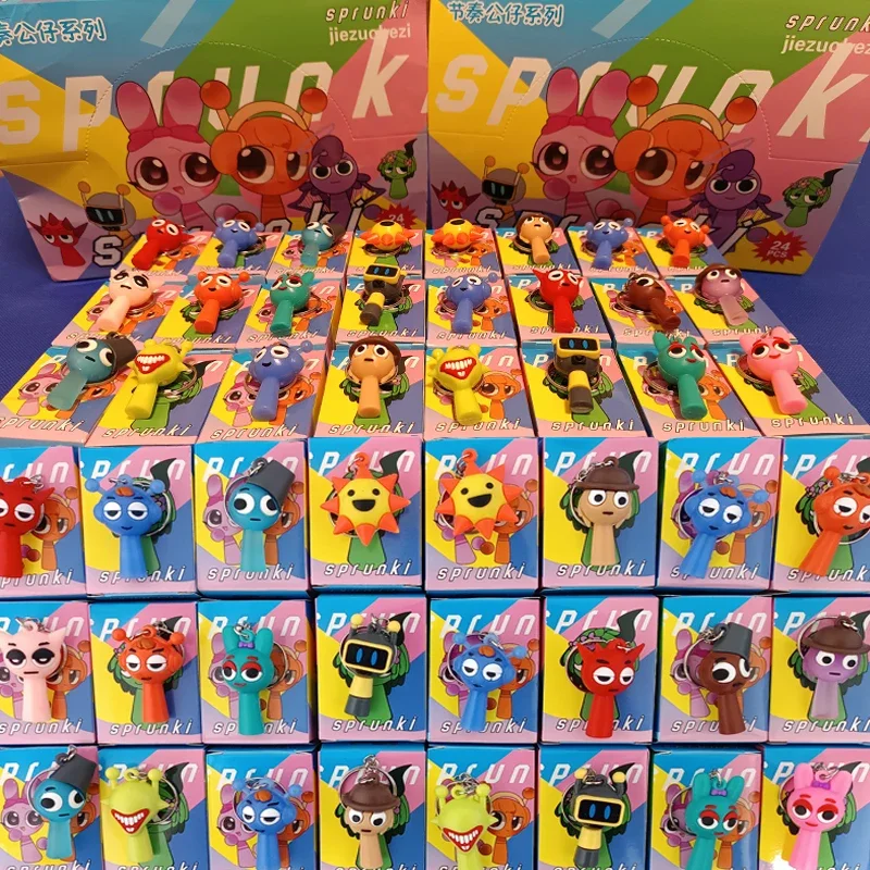 Nuevo conjunto de caja ciega Sprunki, juegos calientes de dibujos animados, muñeca coleccionable, juguete Sprunki, juego de acción de Anime, regalos de cumpleaños para niños, juguete