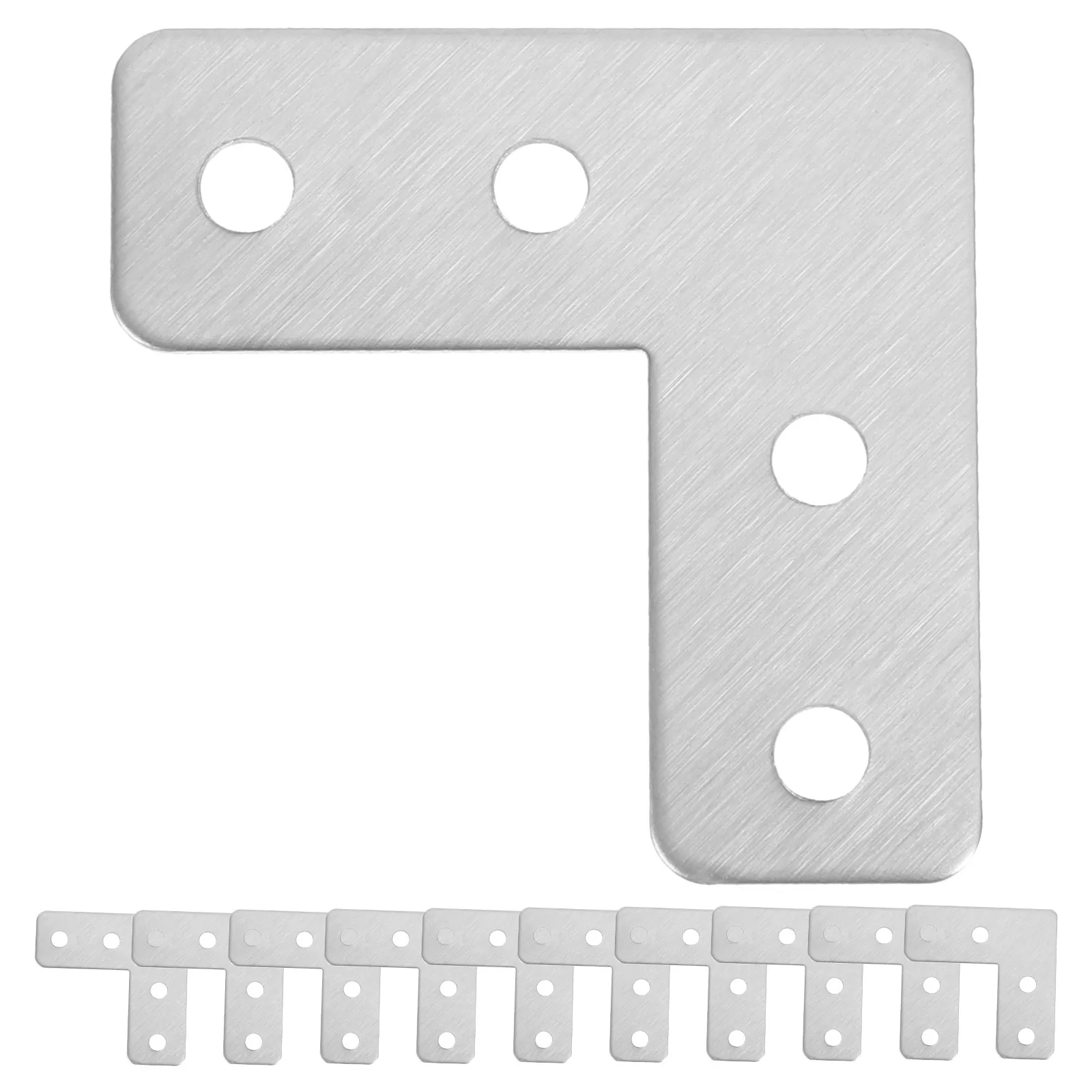 

40Pcs Stainless Steel Angle Brackets Heavy Duty L Braces for Furniture Cabinets Windows Tables Repair Corner Bracket