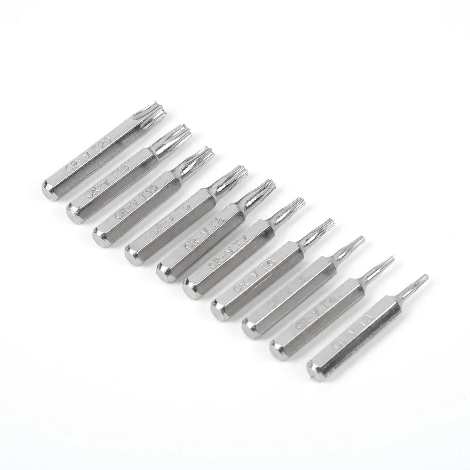 Nutdriver torx cabeça chave de fenda bit acessórios reparo substituição metal driver porca ferramentas manuais hex haste 10 pçs