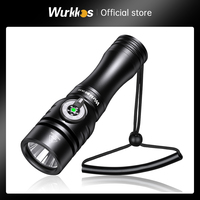 Wurkkos DL02 Diving flashlight 3000LM 496M Long Range Underwater Flashlight with Rotary Magnetic Switch for Cave Exploration