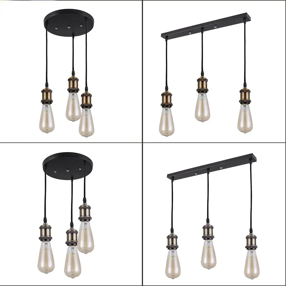 

Creative loft LED Ceiling Light For Living room Dining Kitchen vintage Led Hanging Lamp E27 Lighting Fixtures