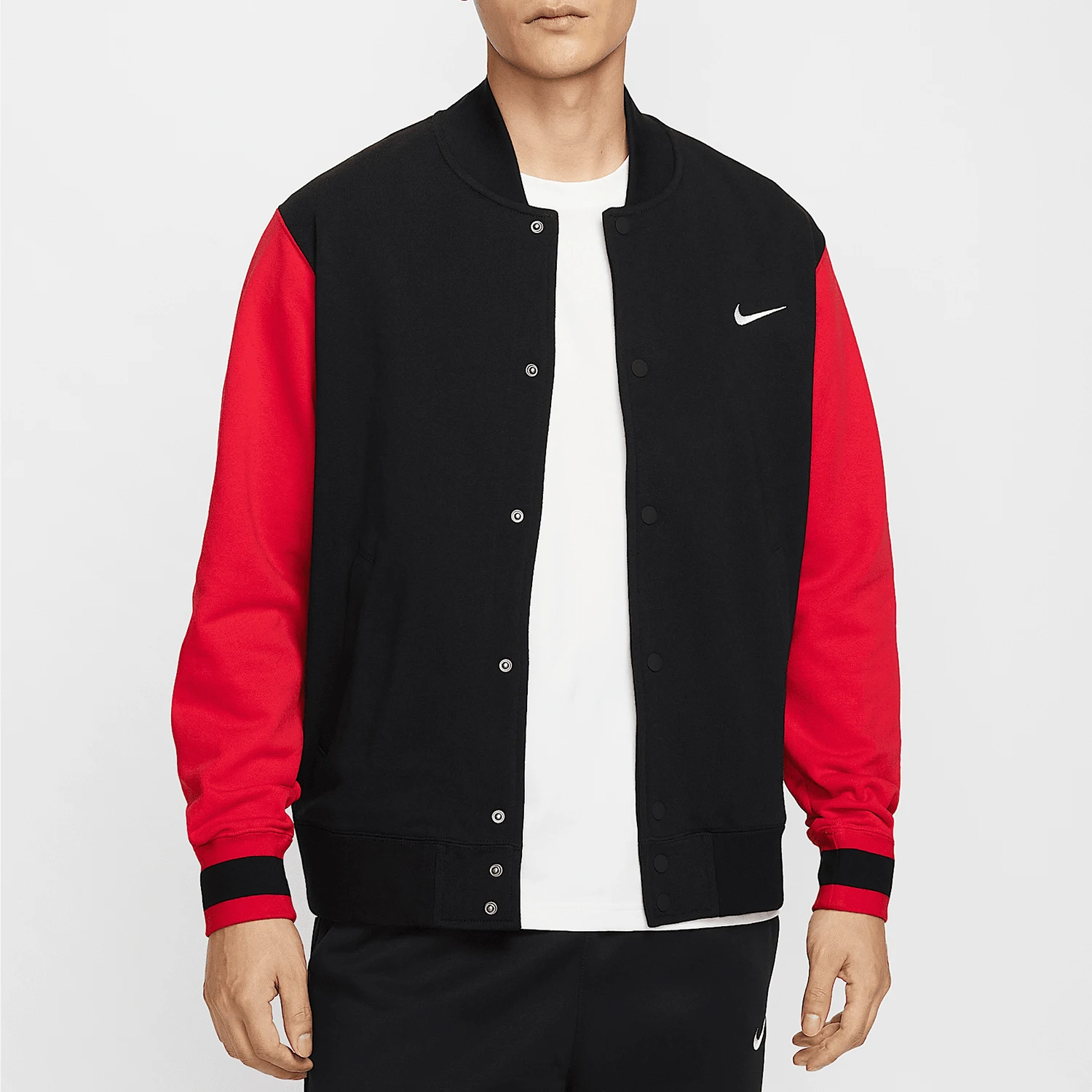 

Nike Authentic New Men's Knitted Thin Fleece Sports Patchwork Jacket IB8766-010