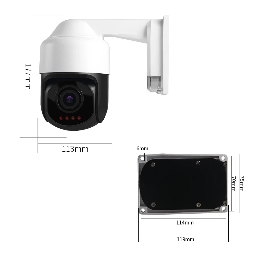 

Wholesale H.265X 2..0 MP PTZ IP Camera System Recording 1080P Outdoor Smart Security Alarm System