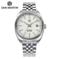 San Martin 40mm Design Original Casual dehors Style Émail Cadran YN55 Luxe Hommes existent Montre Mécanique Saphir 10iko BGW-9