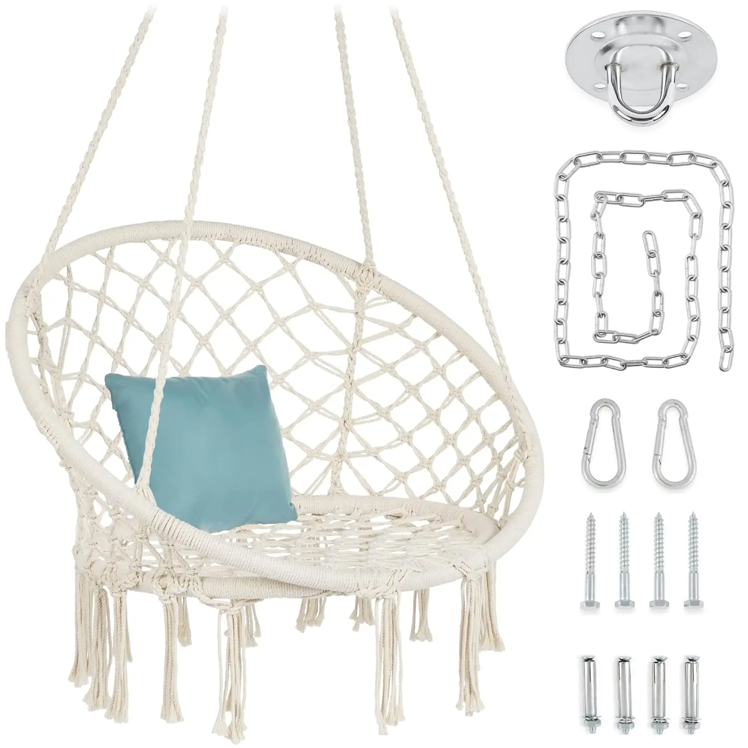 Macramé Hanging Cha… - image