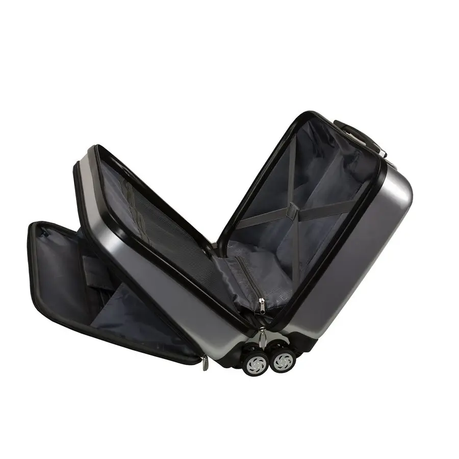 Revolution Hardside rollende computerkast, zilver, handbagage 17 inch