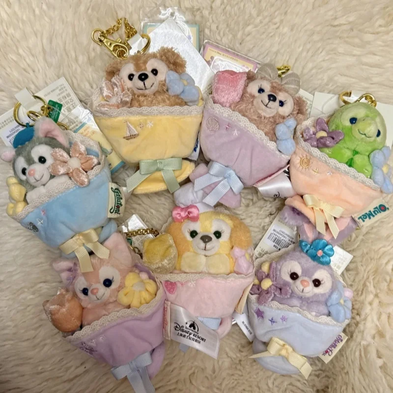 Mini Plüsch Blumenstrauß Linging Bell Star Daido Olu Schlüsselanhänger Spielzeug Disney Sammlerstück Weicher Stofftier Schlüsselanhänger