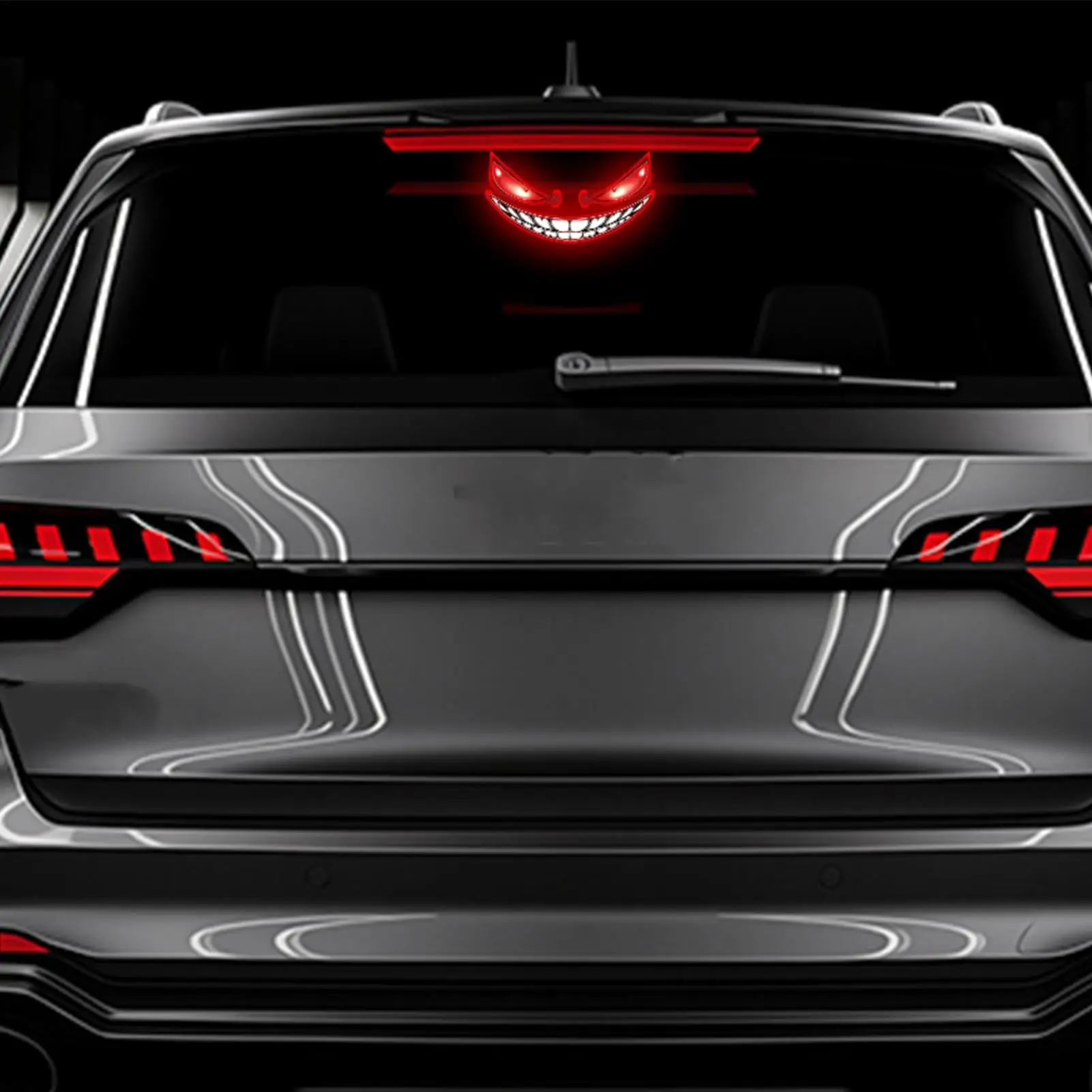 Led Eyes For Car Windshield USB Solar Powered Waterproof Sticker Sensing Control Led Car Eyes For RV Home Vehicles Holiday