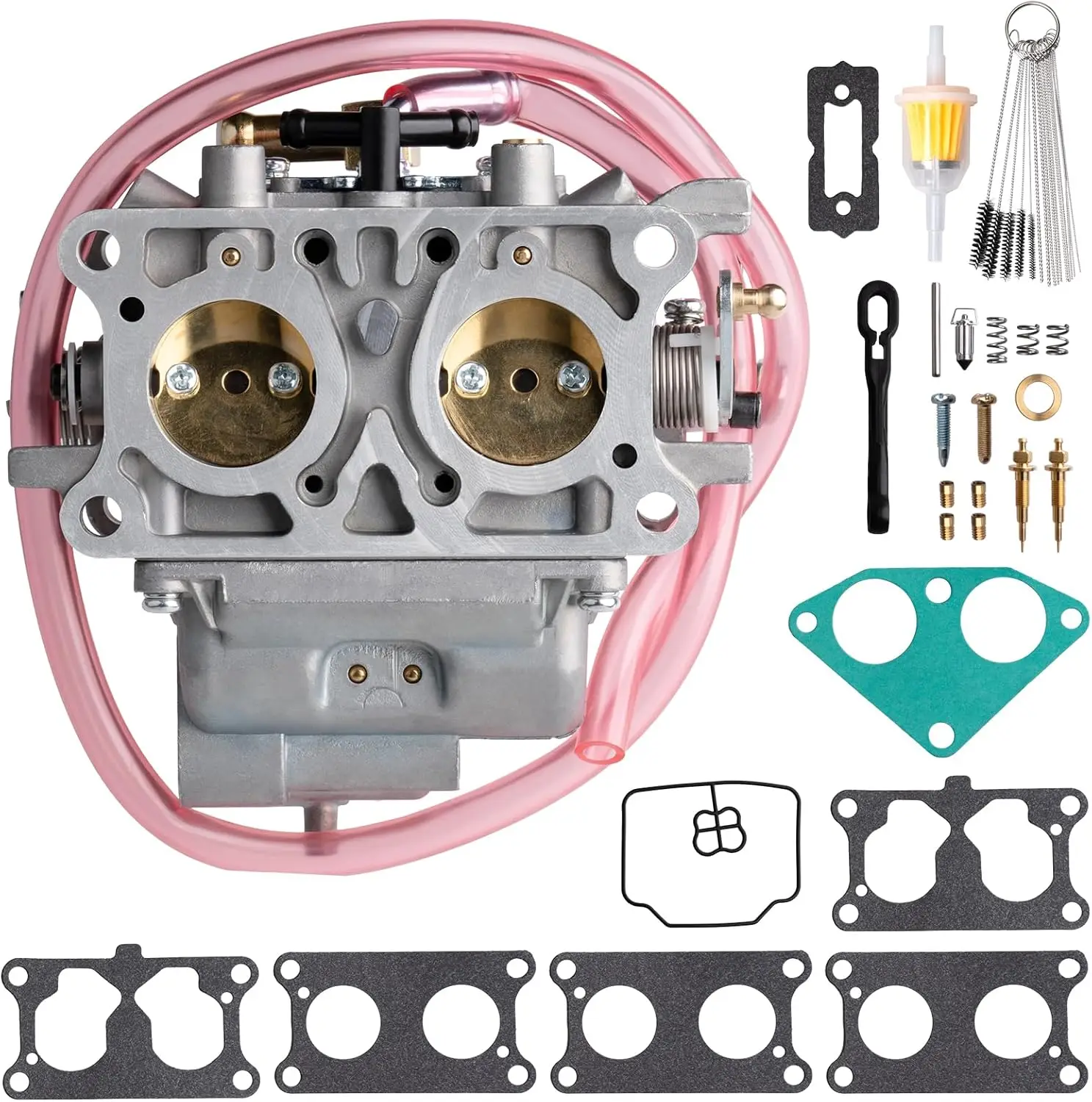 Carburador de repuesto 15003-2766 para Kawasaki Mule 3000 3010 3020 2001-2008, reemplaza 11060-2477, 11060-2478 TRX70 Carburetor Co