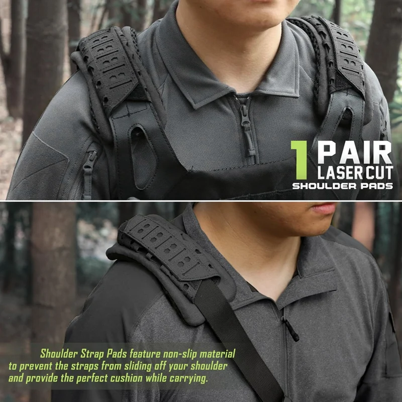 Shoulder Pads Breathable Vest Shoulder Pads Shoulder Cushioning Non-Slip Pads Outdoor Shoulder Strap Pads