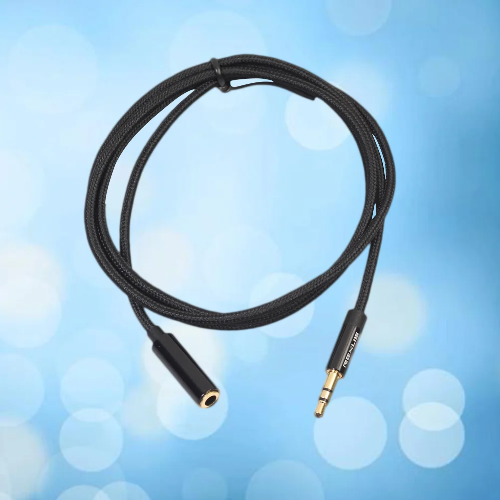 

3.5Mm 1 Meter Headphone Cable Aluminum Alloy Shell Low Signal Loss Stereo Audio Male To Female For Ios Devices Aux