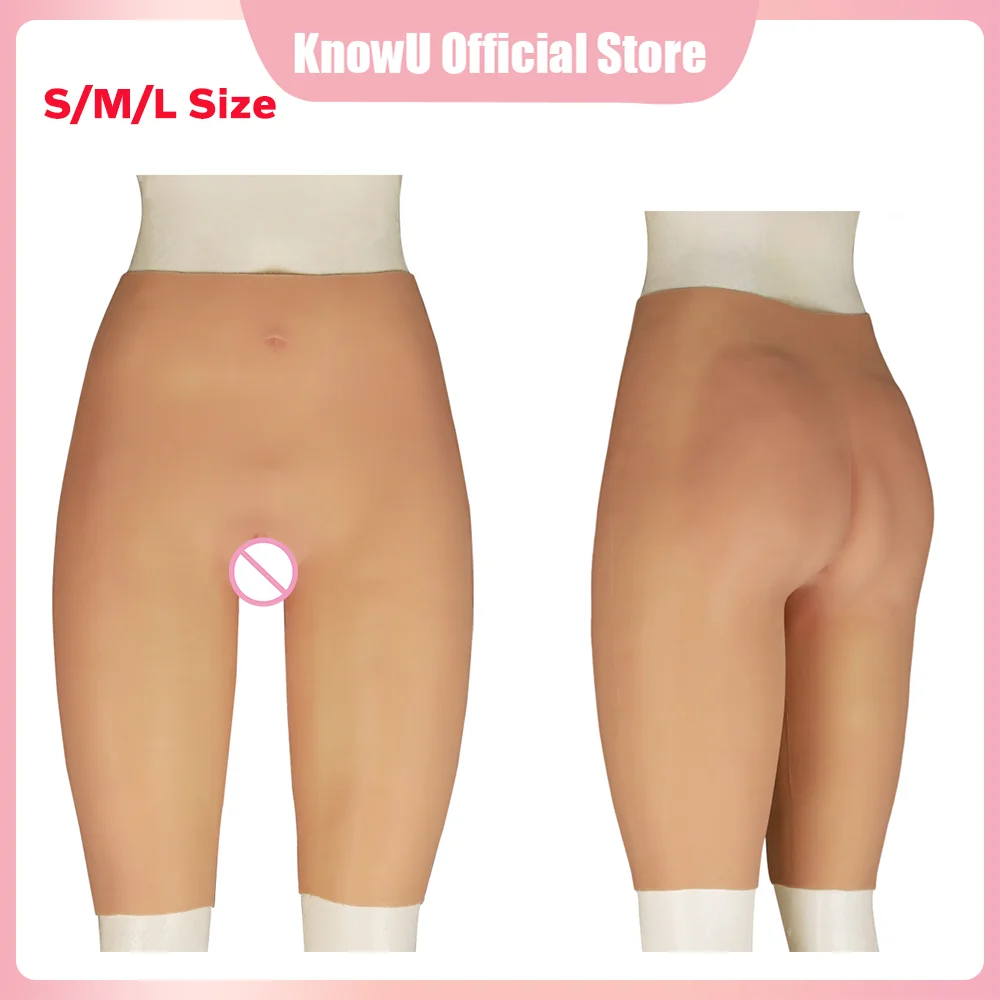 

Силиконовые длинные трусики KnowU, легкая версия, косплей, трансвестит, брюки с искусственной вагиной, силиконовые транссексуалы, вставные