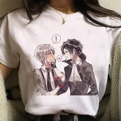 Bungo Stray Dogs Graphic Print T-shirt Women Harajuku Aesthetic White Tops Casual Tshirt 2021 New Summer Fashion Female T Shirt