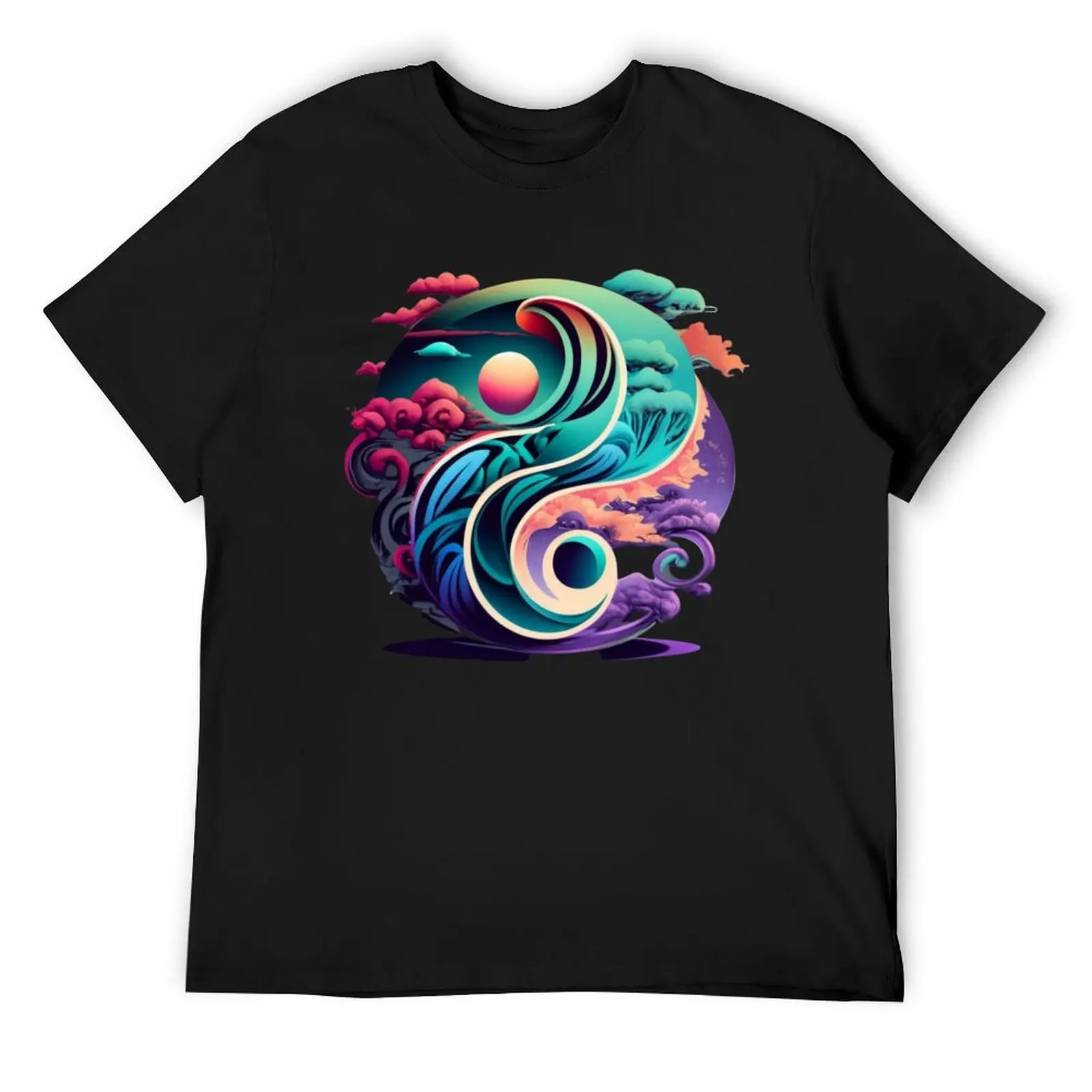 Yin yang Qigong T-Shirt cute tops graphic tee shirt mens shirts graphic tee