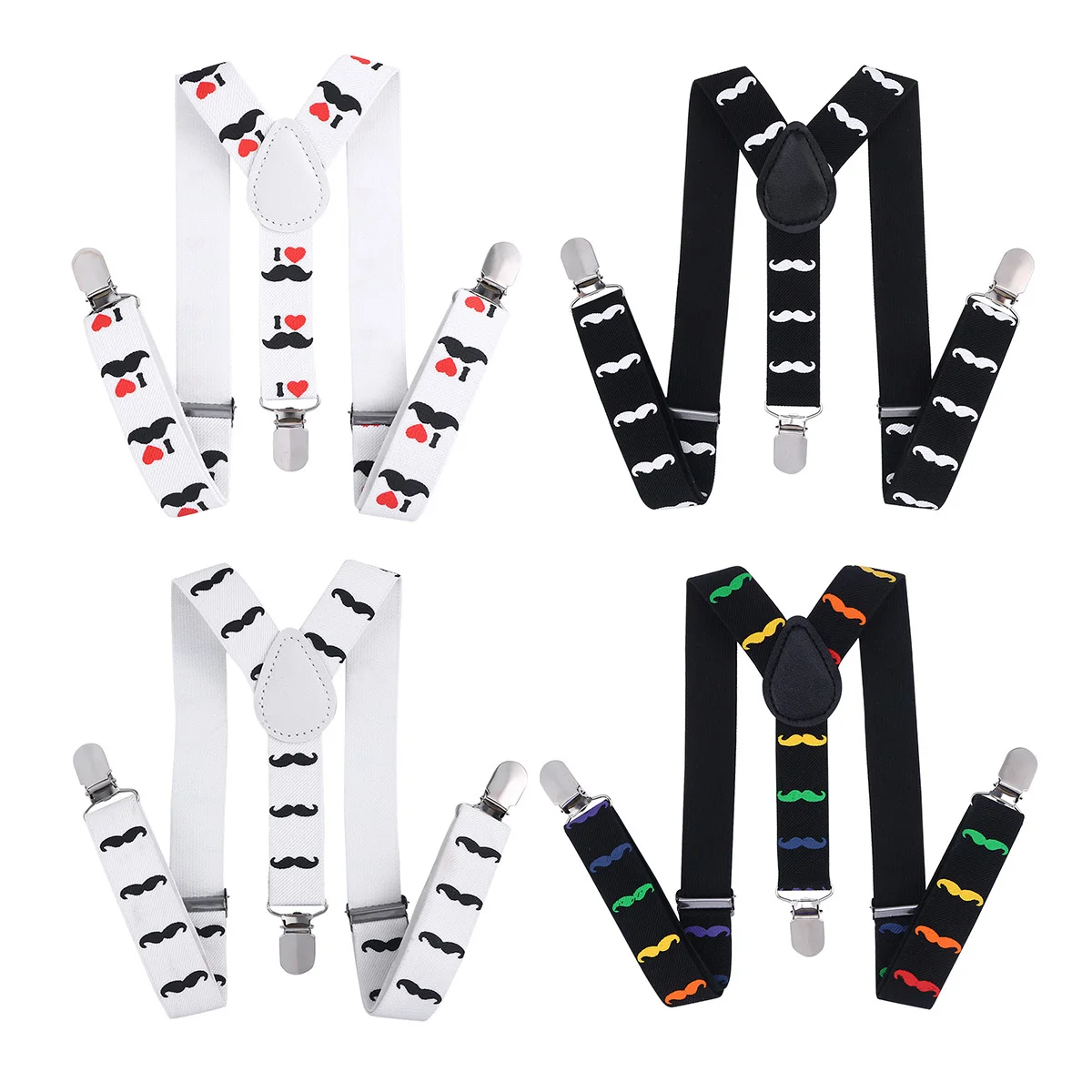 اللحى نمط الحمالات Y-شكل قابل للتعديل كليب الأقواس لزي الهالوين حزام مطاط الكرتون #2