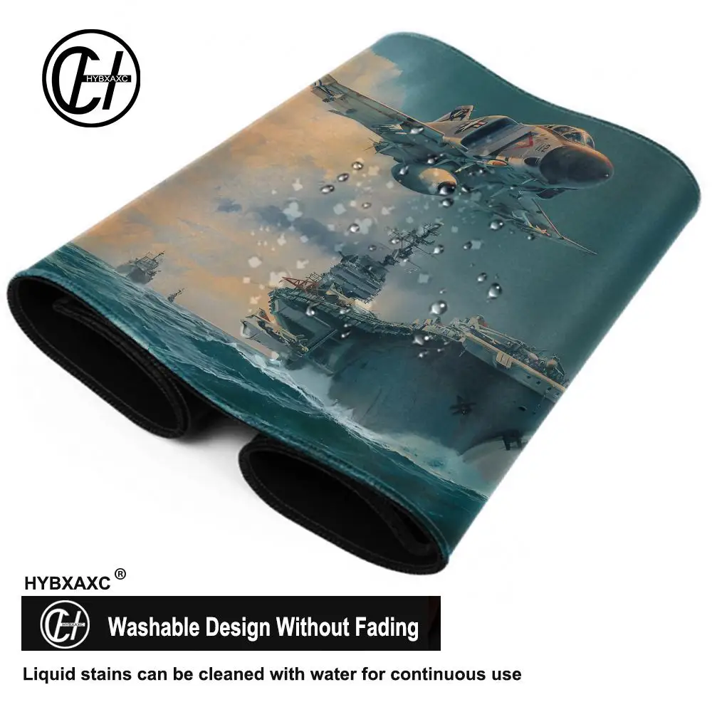 Aircraft Mousepad Large Gaming Mouse Pad LockEdge Thickened Computer Keyboard Table Desk Mat