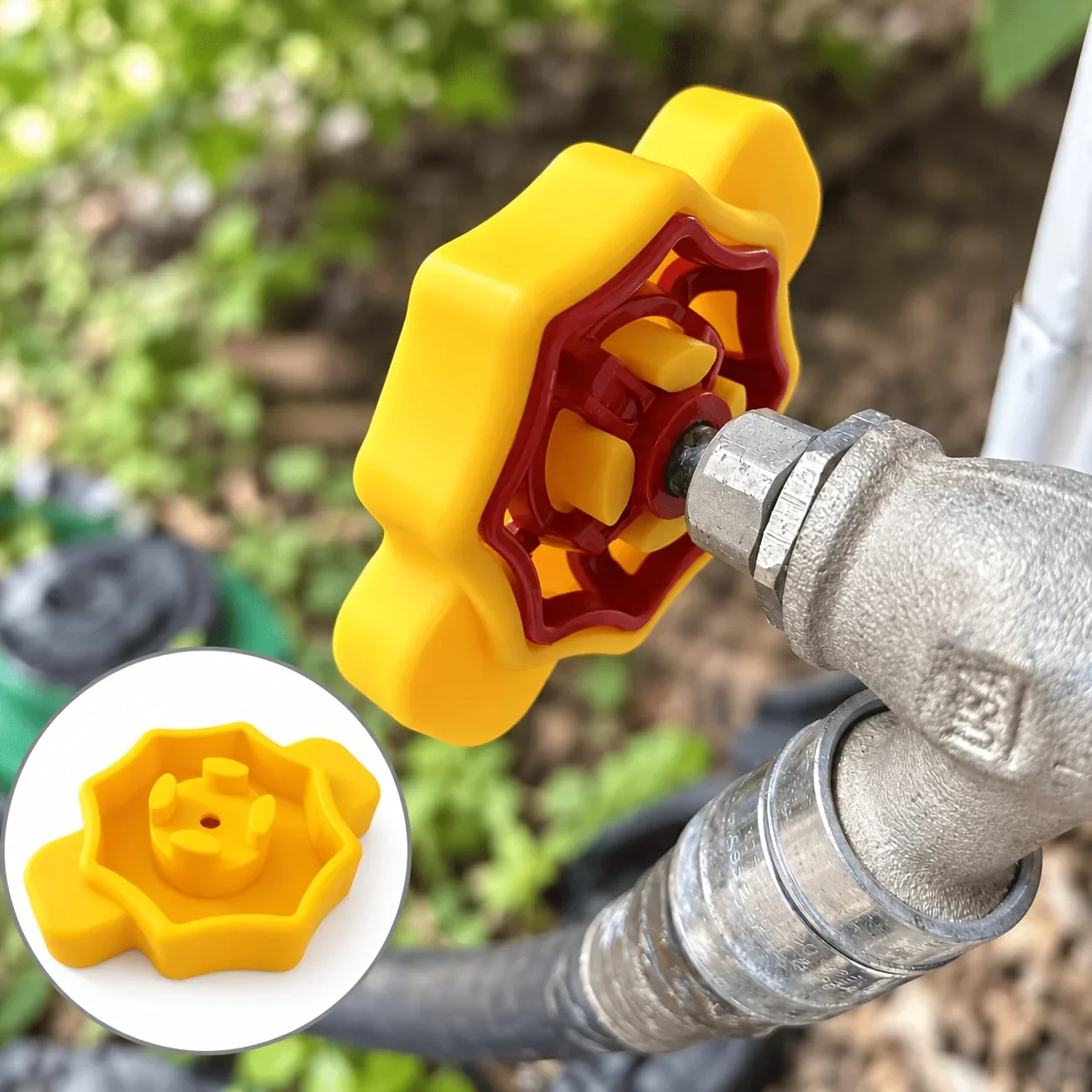 Outdoor Irrigation Faucet Assist Handle, Simple Hose Valve Switch Handwheel, Easy‑to‑Twist Water Pipe Valve Fitting