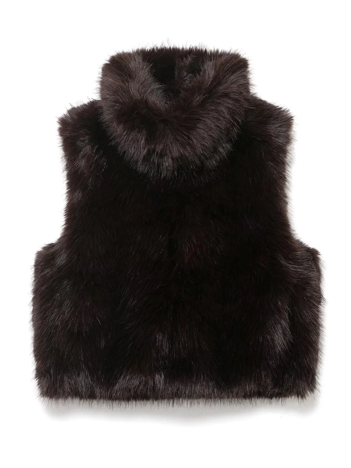 Faionable Artificial Fur Vest Women's Sle Autumn Winter New Arrival 255726 255727 255728 Ele Daily Wear Stand Fit